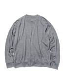 WASHABLE WOOL HEM RIBBED L/S TOP GRAY ￥25,300 size:M