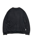 WASHABLE WOOL L/S TOP BLACK ￥25,300 size:M