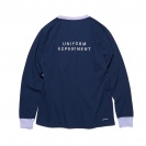 L/S COLOR RIBBED TEE NAVY ￥14,300 size:2