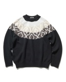 NORDIC CREWNECK SWEATER BLACK ￥39,600 size:2