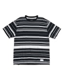 BORDER LOOSE S/S TEE A(BLACK x WHITE) ￥17,600 size:1 / 2