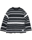 BORDER LOOSE L/S TEE A(BLACK x WHITE) ￥19,800 size:1