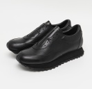 FTC2612004 LEATHER SNEAKERS (LACELESS) BLACK ￥46200 size:25.5 / 26 / 27