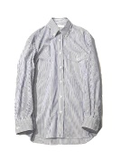 ss.0001aSS24   back gusset sleeve button down shirt.(solid) blue stripe ￥47190 size:44
