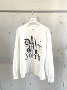 sc.0019aAW24 l/s tee.(days of our youth color) white ￥17490 size:46 / 48 