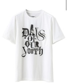 sc.0017bAW24 s/s tee.(days of our youth grey) white ￥16390 size:48 