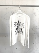 sc.0019bAW24  l/s tee.(days of our youth grey) white ￥17490 size:50 