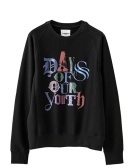 sc.0021aAW24  crew neck sweat shirt.(days of our youth color) black ￥26290 size:48 