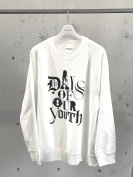 sc.0022bAW24  oversized crew neck sweat shirt.(days of our youth grey) white ￥28490 size:44