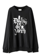 sc.0022bAW24  oversized crew neck sweat shirt.(days of our youth grey) black ￥28490 size:44