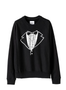 sc.0013AW25 trompe loeil tuxedo crewneck sweatshirt. black ¥26290 size:46 / 50 sc.0013AW25 trompe loeil tuxedo crewneck sweatshirt. black ¥26290 size:46 / 50